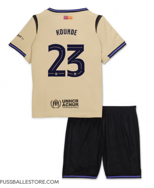 Günstige Barcelona Jules Kounde #23 Auswärts Trikotsatzt Kinder 2025-26 Kurzarm (+ Kurze Hosen) Günstige Barcelona Jules Kounde #23 Auswärts Trikotsatzt Kinder 2025-26 Kurzarm (+ Kurze Hosen)